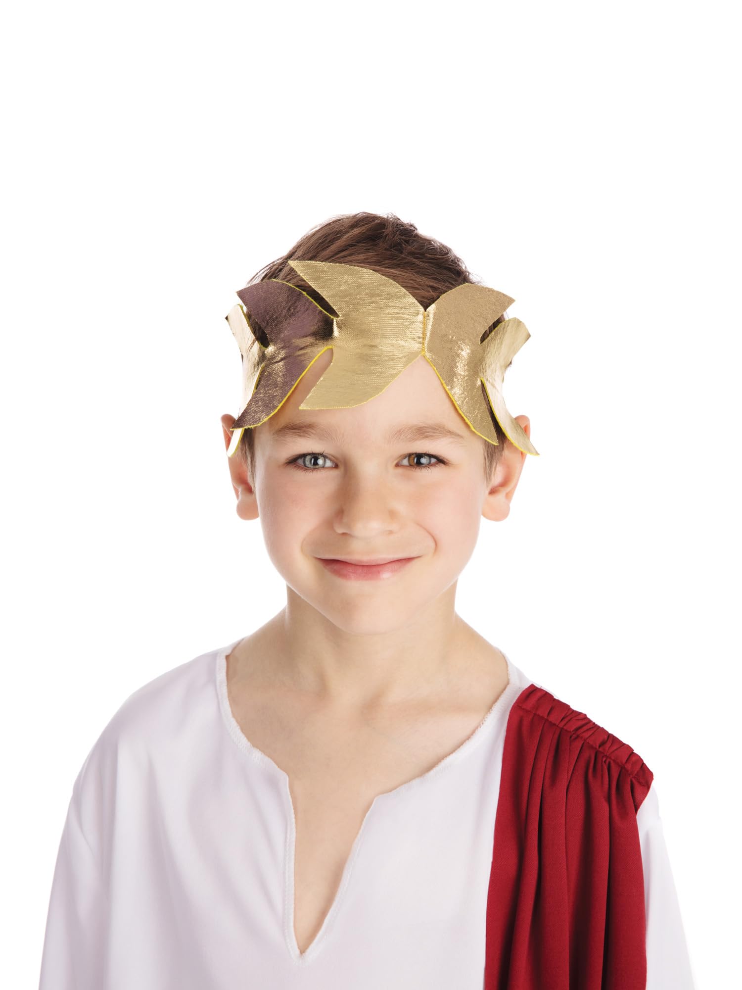 Bristol Novelty Roman Toga Costume - White and Red for Kids Ages 4-14 5