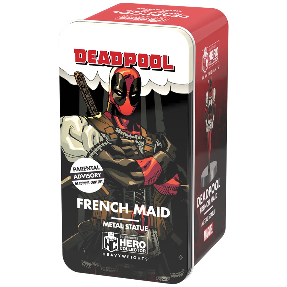 Eaglemoss Collections Marvel Heavyweights – Deadpool French Maid Metallfigur 5
