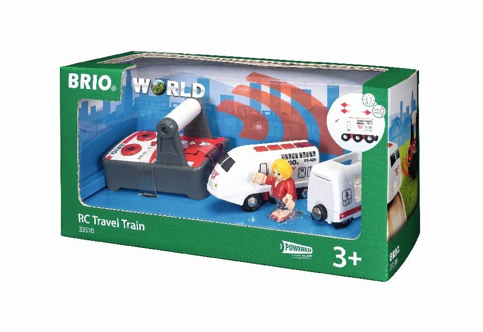 BRIO Remote Control Travel Train Toy for Kids Age 3+ | Wooden Railway Accessory | Model 33510 4