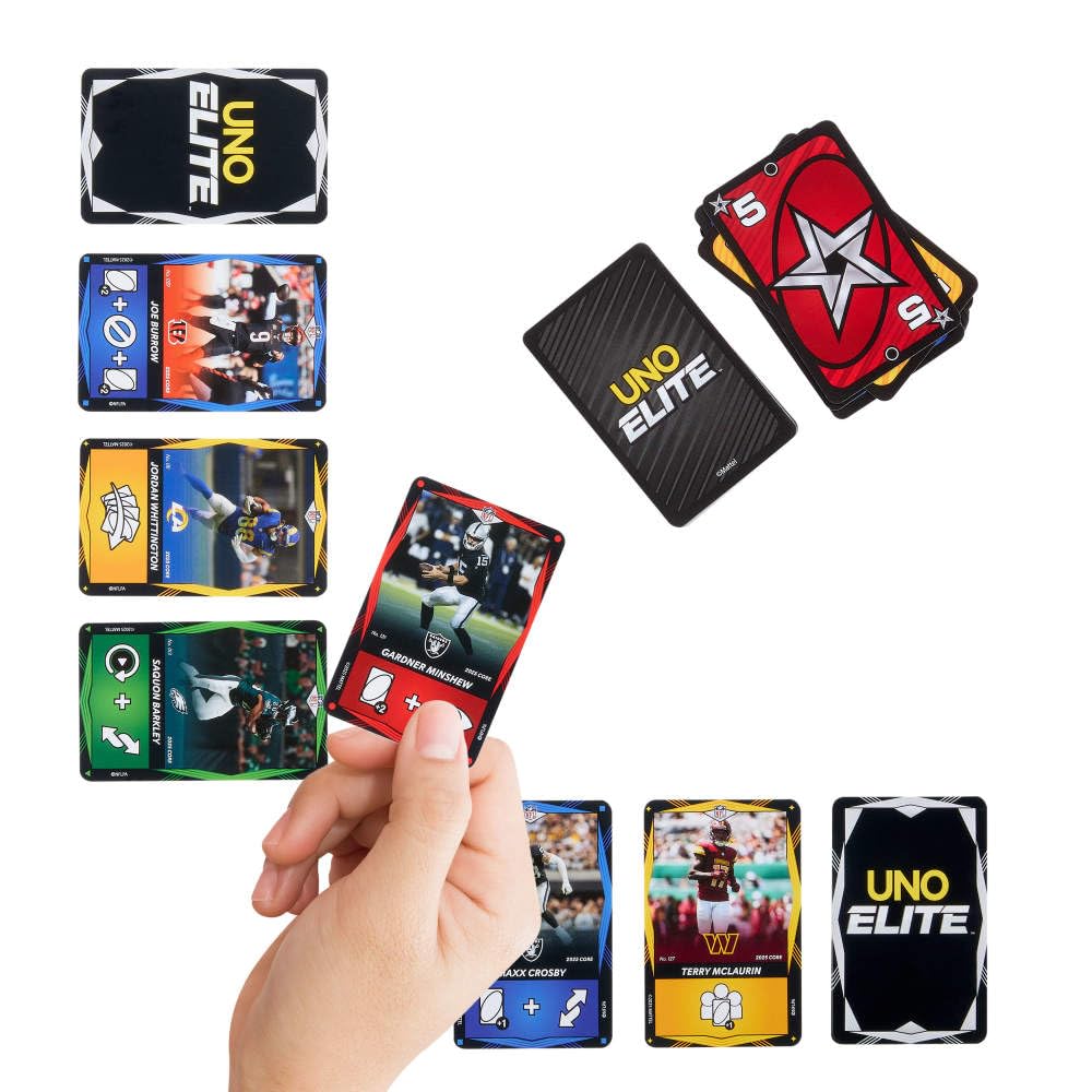 UNO Elite NFL 2025 Core Edition Card Game - Strategy Football Theme, Ages 7+ 4