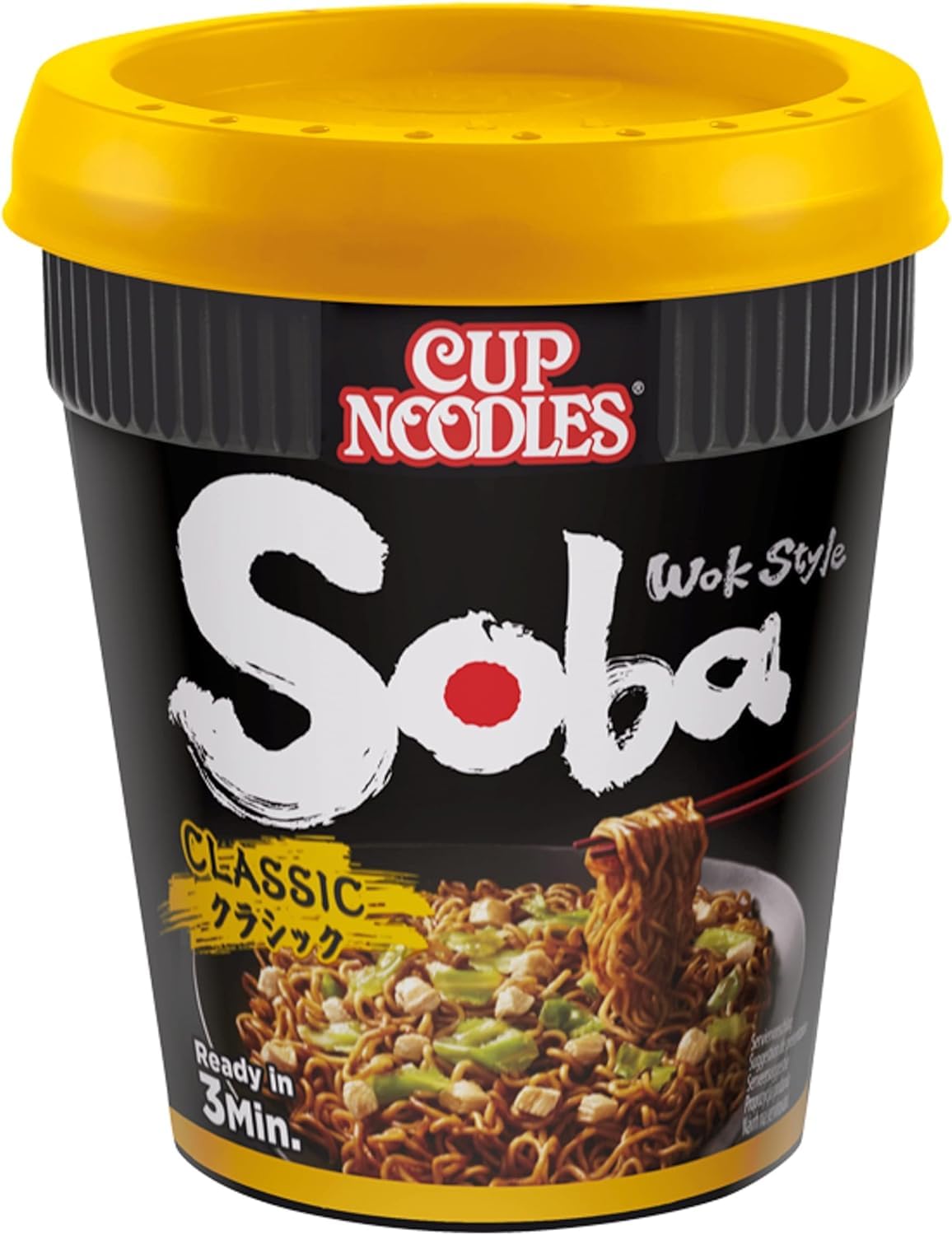 NISSIN Cup Noodles Soba Wok Style Classic Flavour - 8 Pack, 90g Each 2