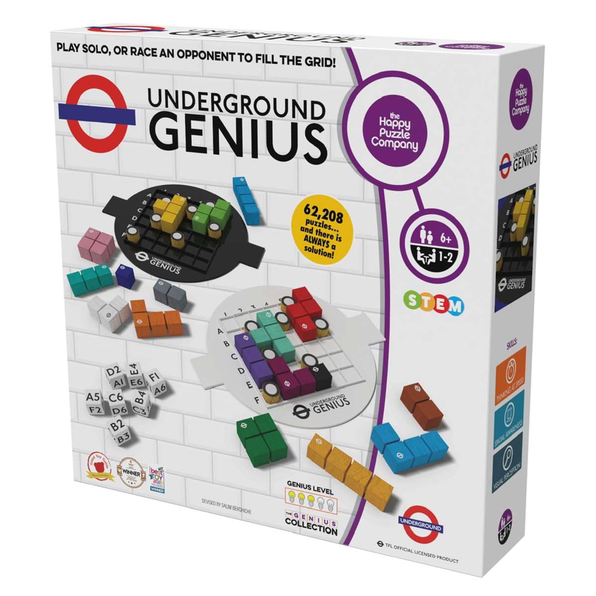The Happy Puzzle Company Underground Genius - Official TfL Puzzle Game for Ages 7+ 10