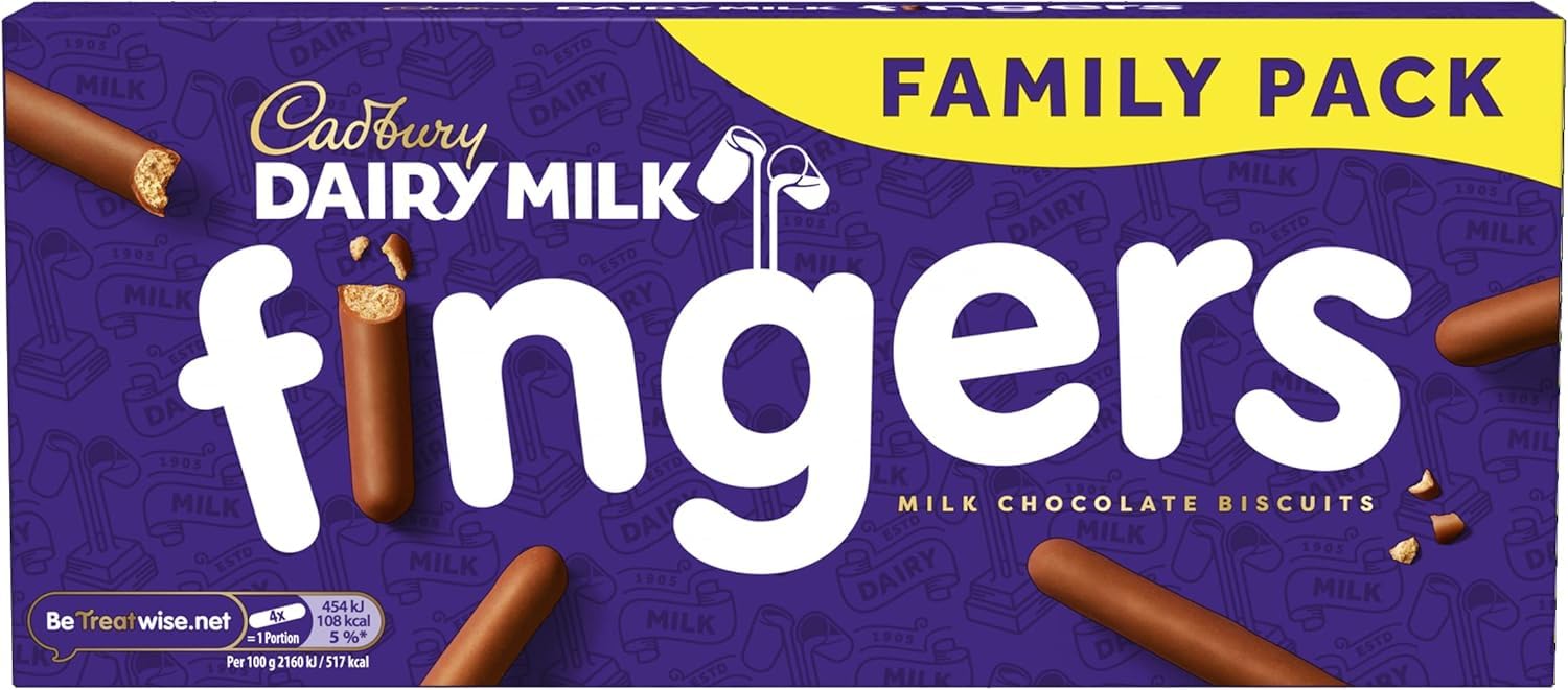 Cadbury Dairy Milk Fingers Milk Chocolate Biscuits, Crunchy Biscuit Fingers Coated in Smooth Chocolate 2