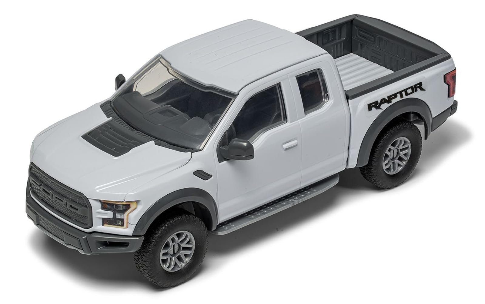 Airfix QUICKBUILD Ford F-150 Raptor Grey Model Car Kit - Snap-Together Building Set for Kids & Adults 11