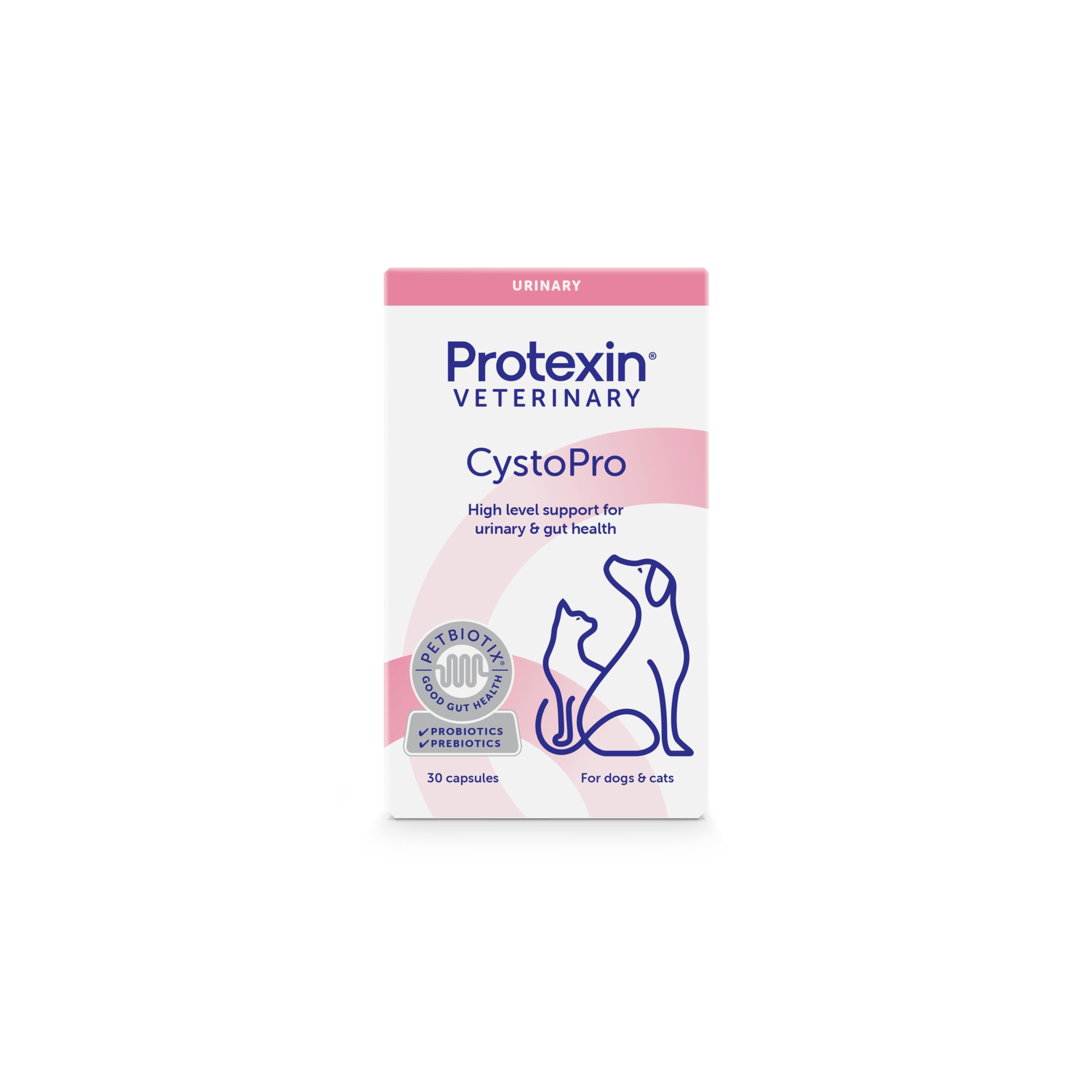 Protexin Veterinary CystoPro - Bladder & Urinary Support for Dogs and Cats | 30 Count Capsules