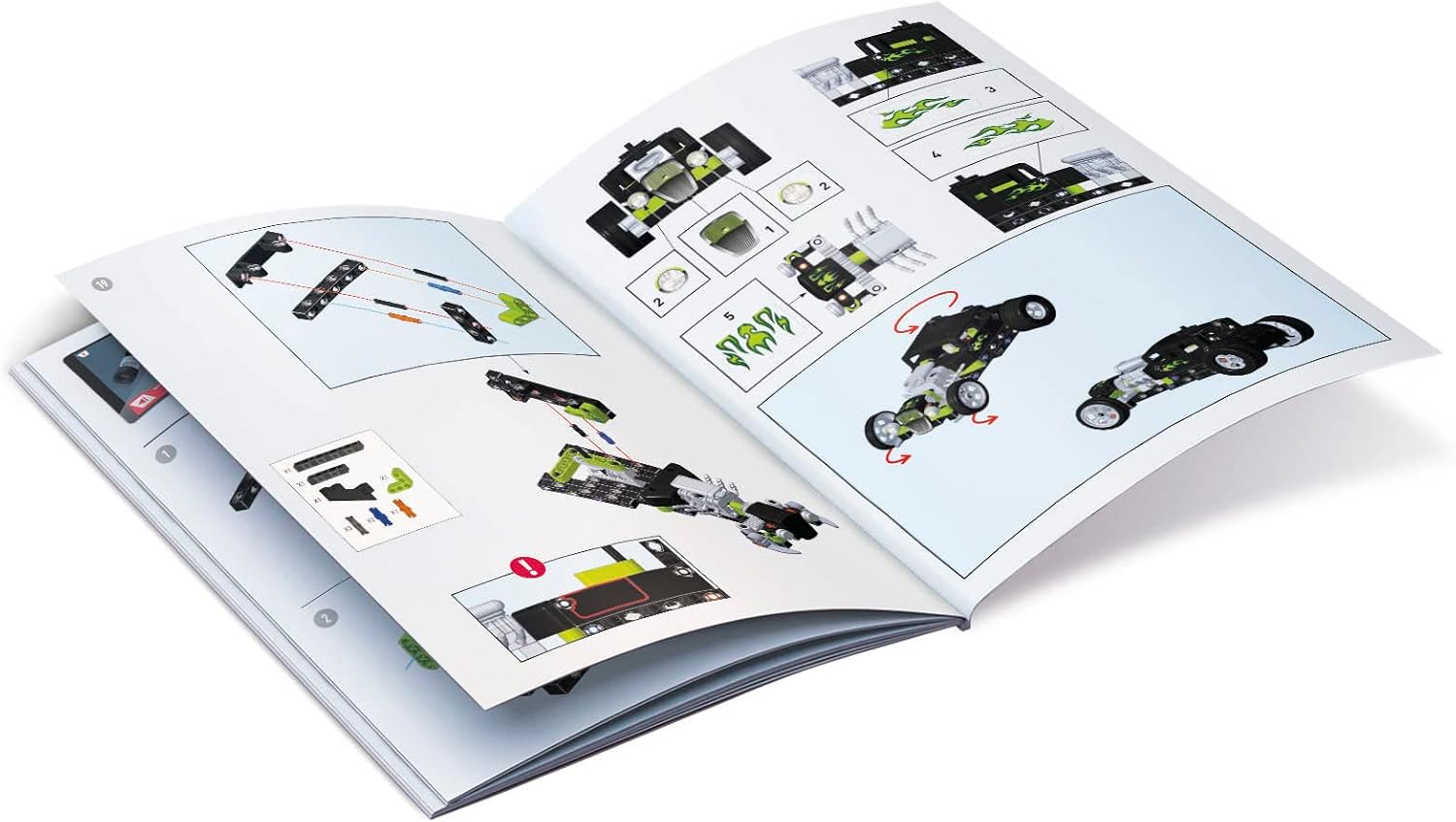 Clementoni Science Museum Mechanics - Hot Rod & Rocket Truck Building Set for Kids 8-12