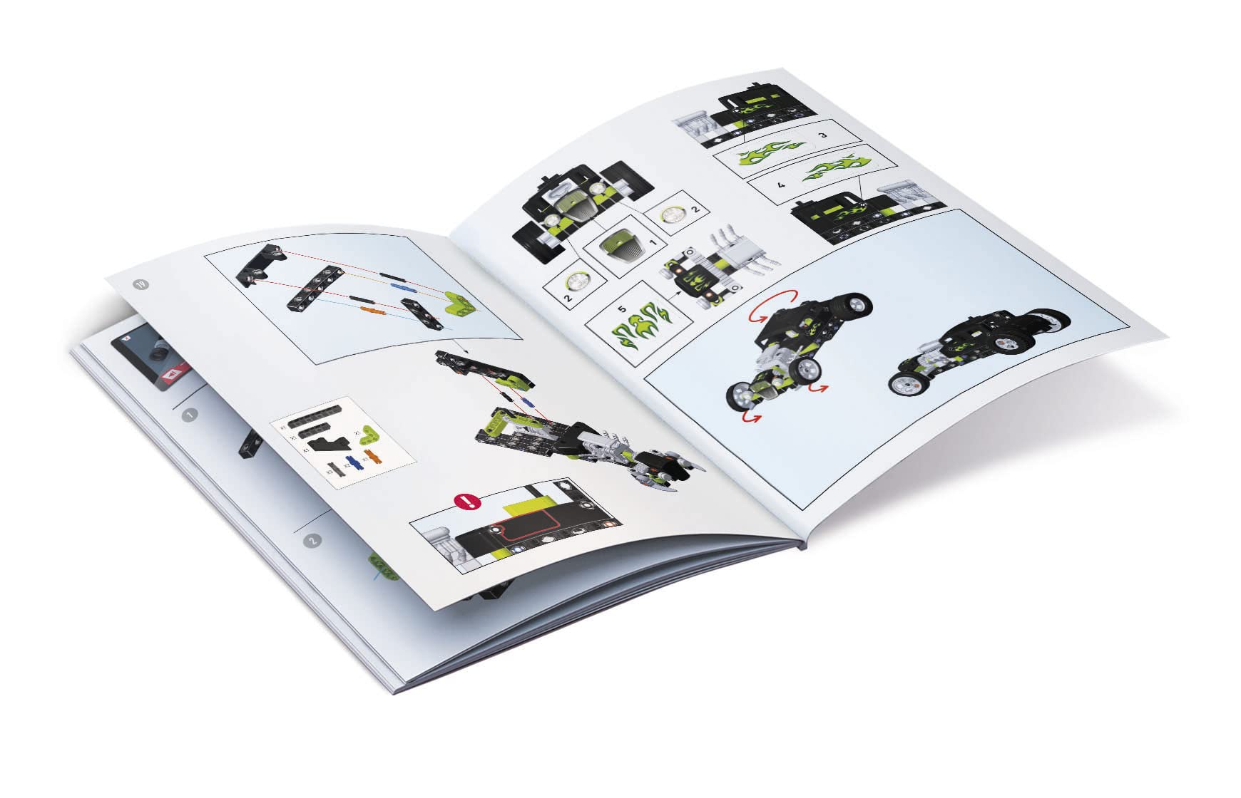 Clementoni Science Museum Mechanics - Hot Rod & Rocket Truck Building Set for Kids 8-12 12