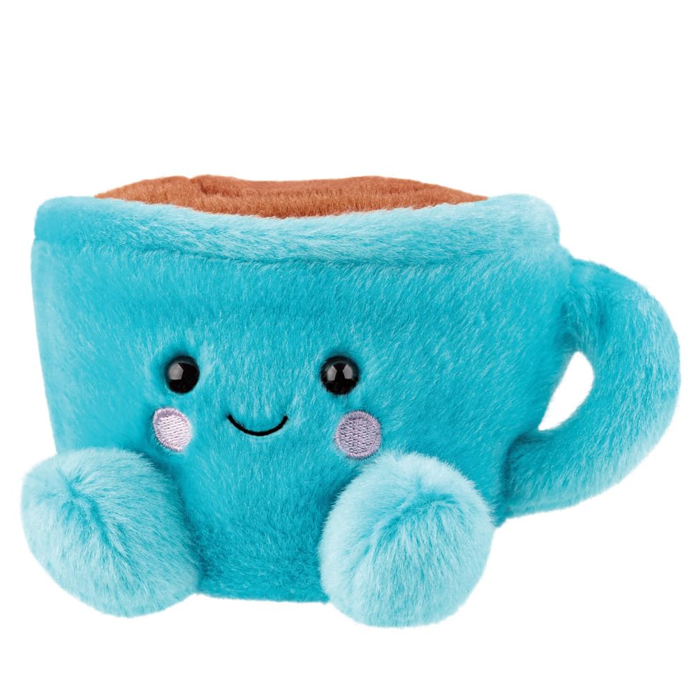 Aurora Palm Pals Toby Teacup 5" Soft Toy - Blue, Collectible Plush for All Ages 2