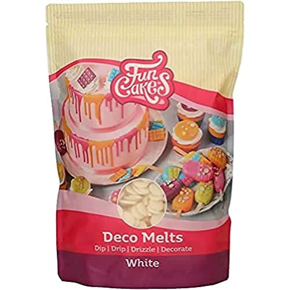 FunCakes Deco Melts White - Dip, Drip, Drizzle & Decorate Baking Melts 1