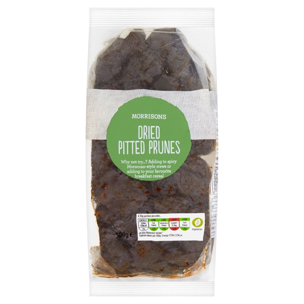 Morrisons Dried Pitted Prunes, 500g 1