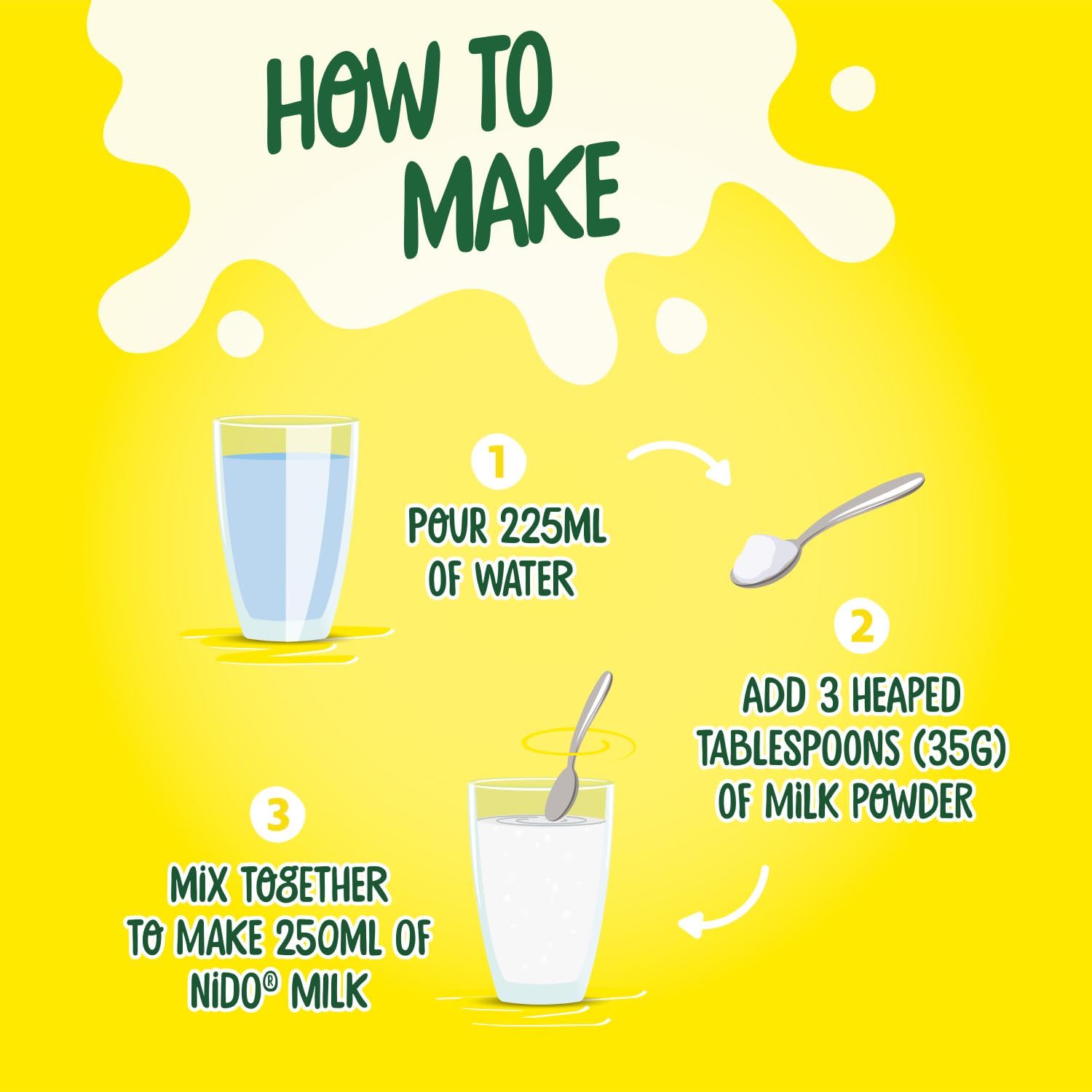 Nido Instant Full Cream Milk Powder - High Protein, Creamy Taste | 1.8kg Pack