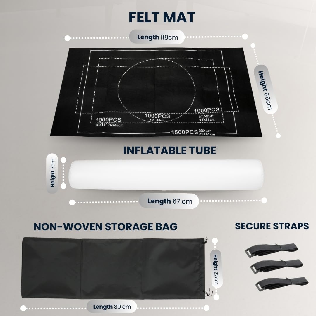 TANNESS Giant Jigsaw Board - Puzzle Roll Mat for 1500 Pieces with Storage Bag 3