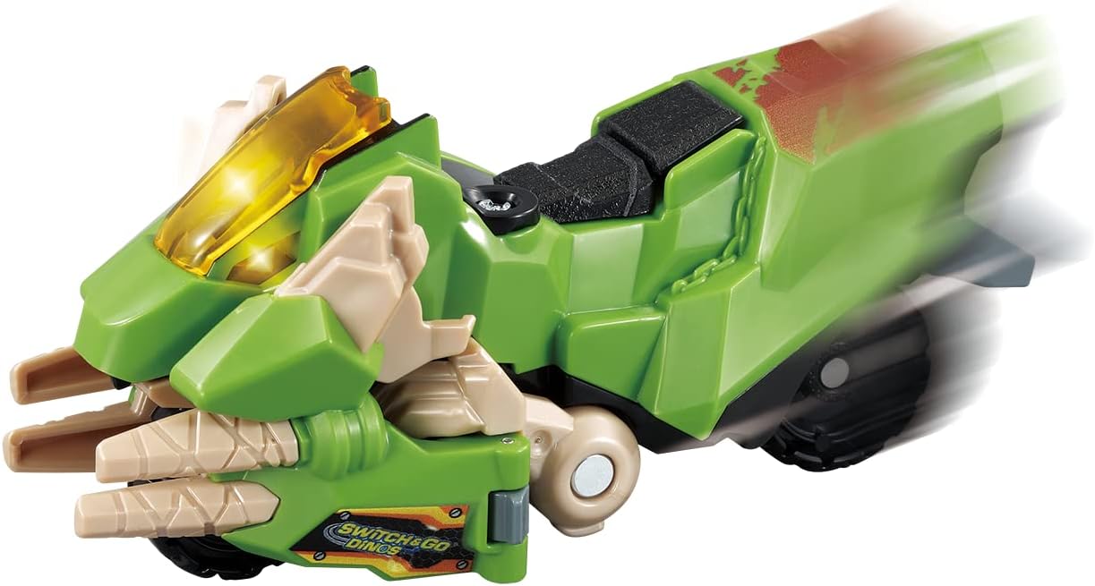 VTech Switch & Go Dinos Burnout The Velociraptor - 2-in-1 Motorcycle to Dinosaur Transforming Toy