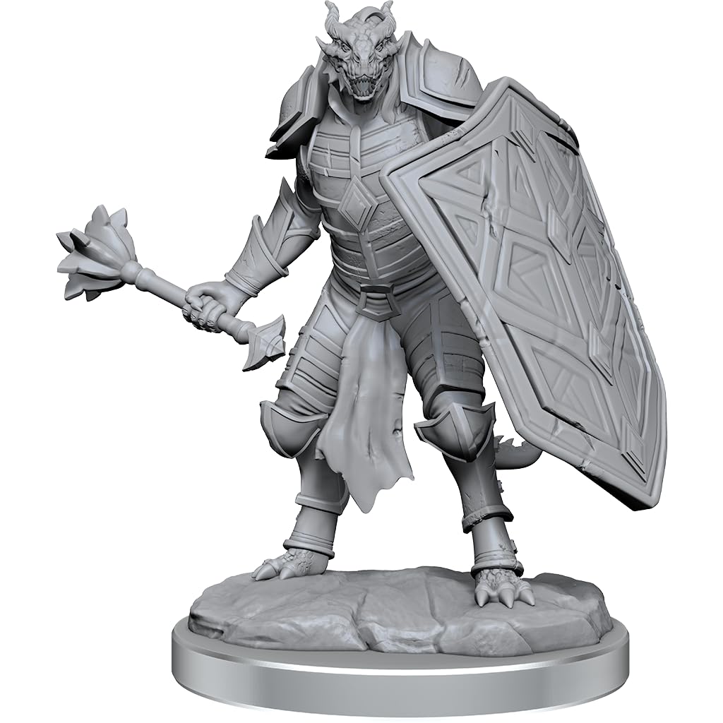 WizKids Nolzur's Marvelous Miniatures - Dragonborn Clerics | Plastic Resin | 2-Count Pack