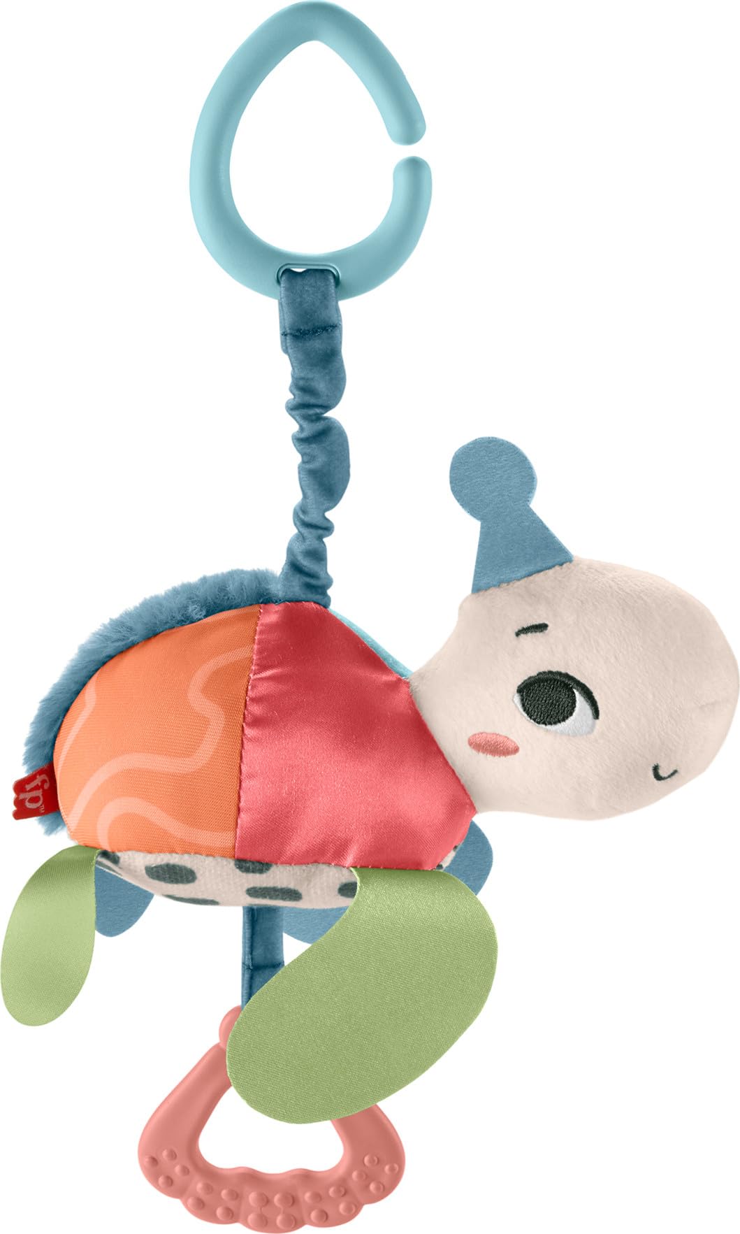 Fisher-Price Planet Friends Sea Me Bounce Turtle - Plush Stroller Toy with Teether & Jingle Sounds 7