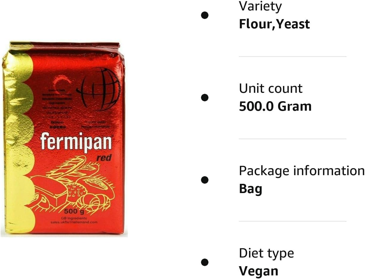 Fermipan Instant Dried Yeast 500g - Baker's Yeast for Bread, Dough and Bakery Use 2