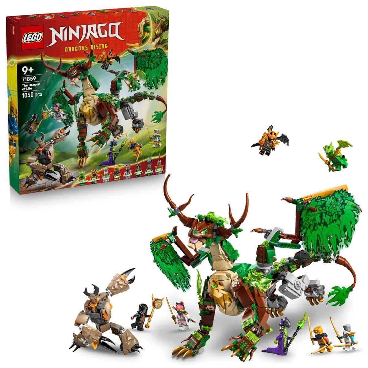 LEGO NINJAGO The Dragon of Life 71859 Building Set | 8 Minifigures | Ages 9+