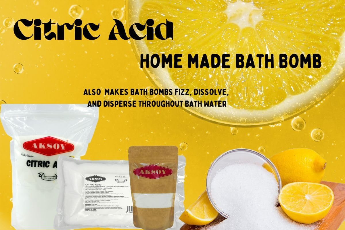 Aksoy - Citric Acid Food Grade 385g | Non-GMO, for Bath Bombs, Cleaning, Canning 7