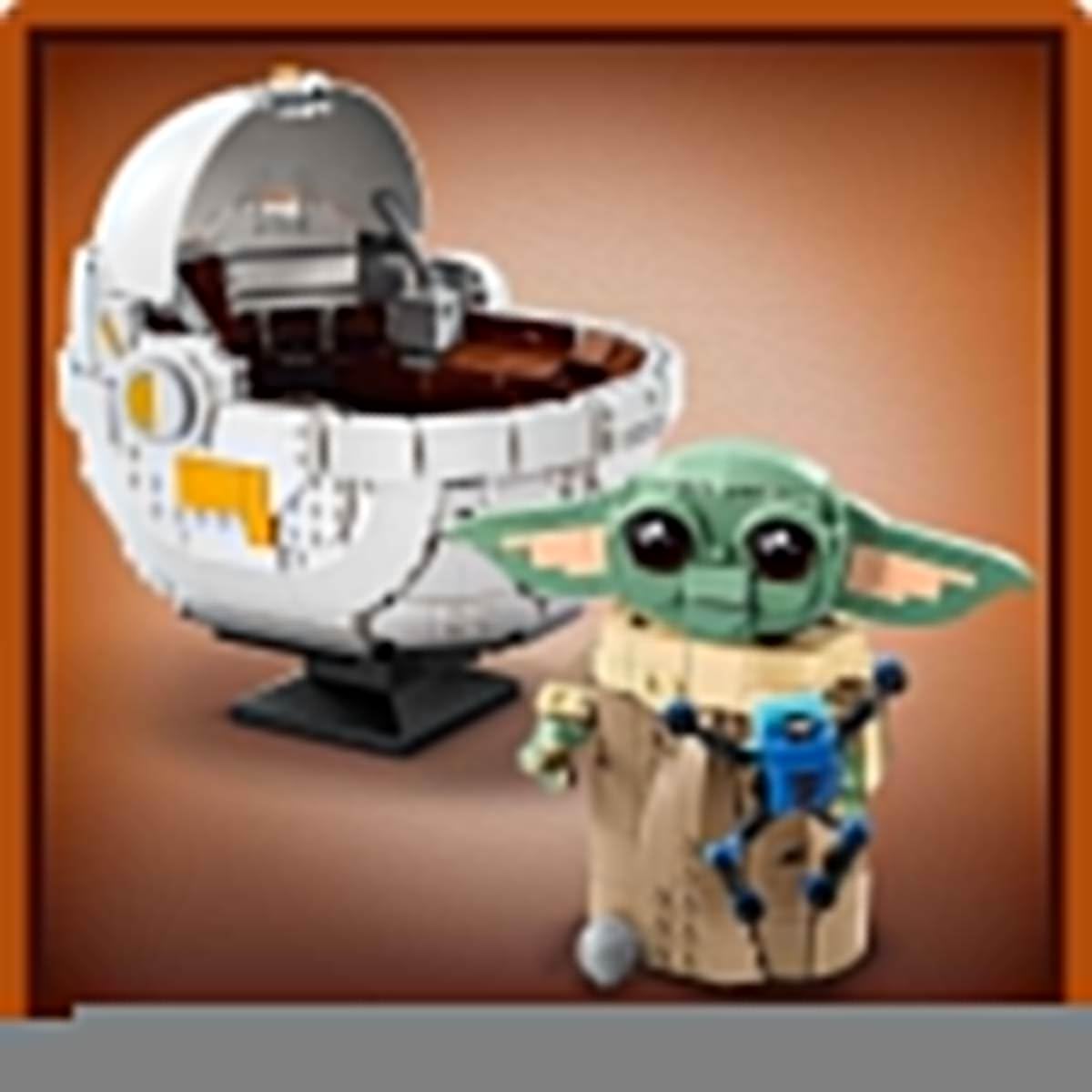 LEGO Star Wars 75403 Grogu with Hover Pram Building Toy Set - Buildable Display Model for Kids 10+ 2