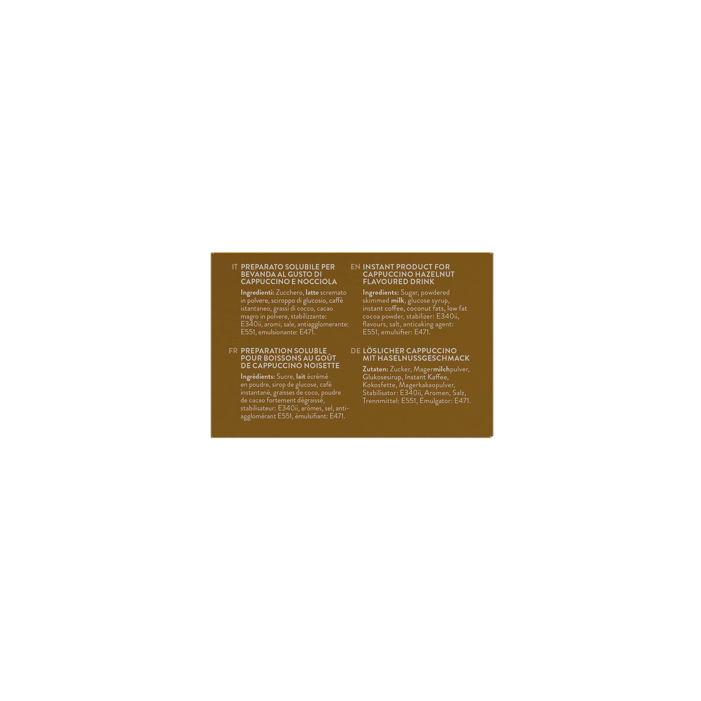 Caffè Borbone Hazelnut Sticks, 80 Sticks (8 x 10) - Instant Hazelnut Cappuccino for Pod Systems 4