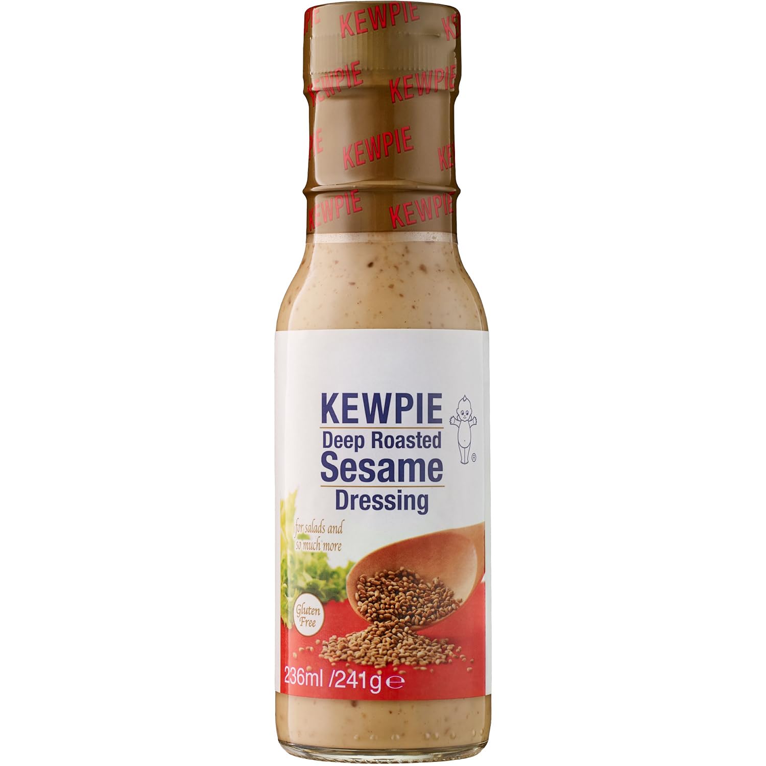 Kewpie Deep Roasted Sesame Dressing 236ml - Creamy Japanese-Style Sesame Vinaigrette 1
