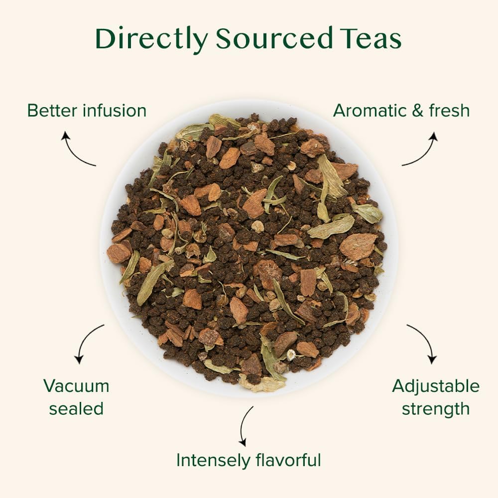 VAHDAM - Cinnamon Masala Chai Tea (100g, 50+ Cups) Whole Loose Leaf Tea 4