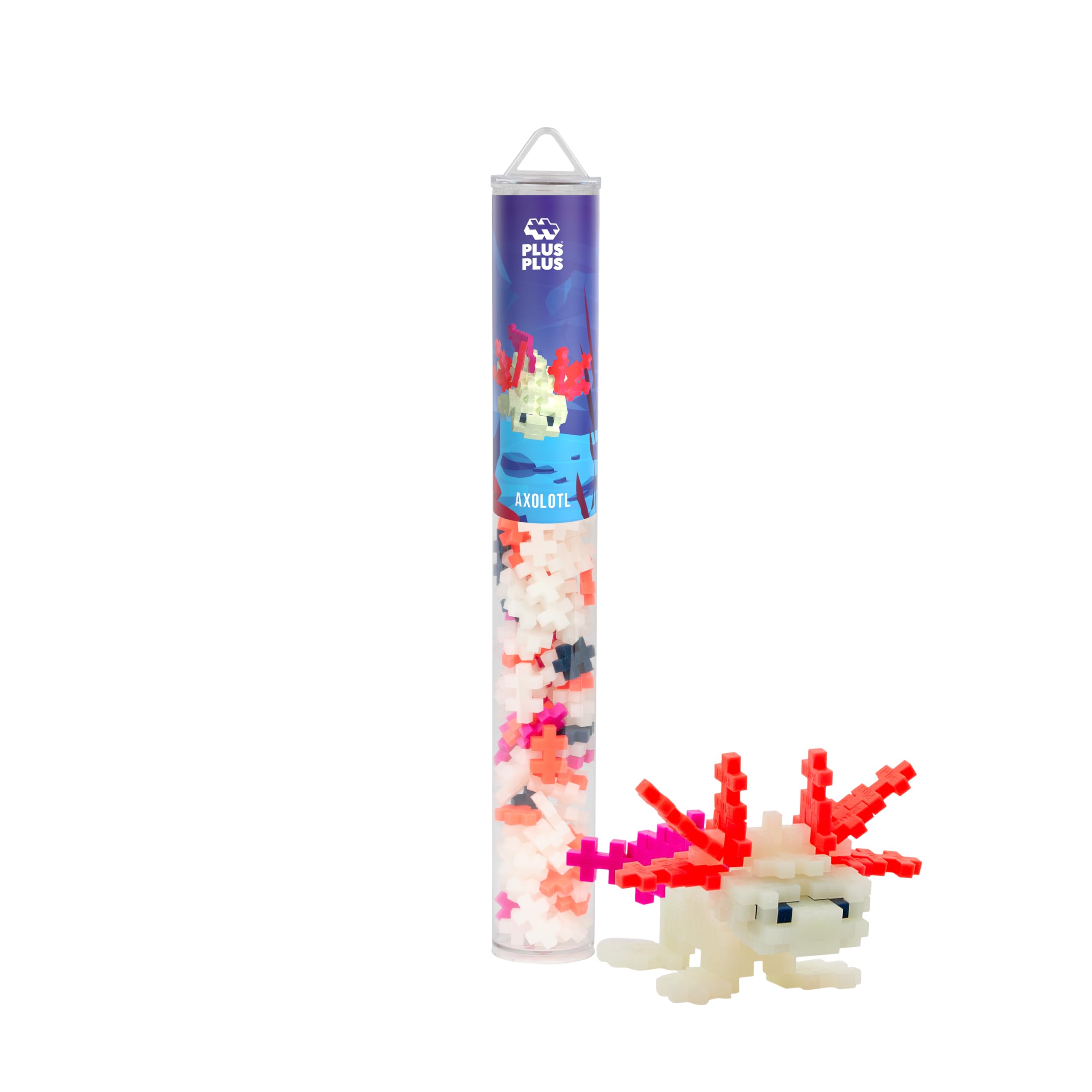 PLUS PLUS Axolotl Building Blocks Toy - 100 pc Creative Learning & STEM Play | Ages 5+