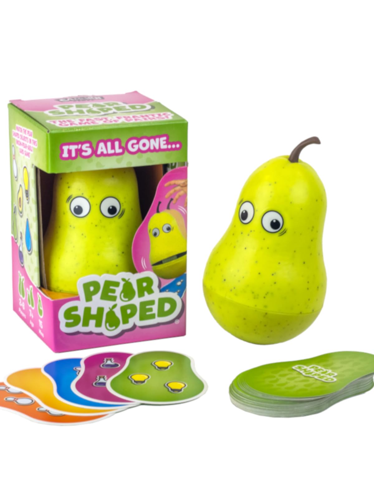 GWDev Pear Shaped Party Game | Ages 7+ | 2-8 Players | 15 Minutes Playing Time 1