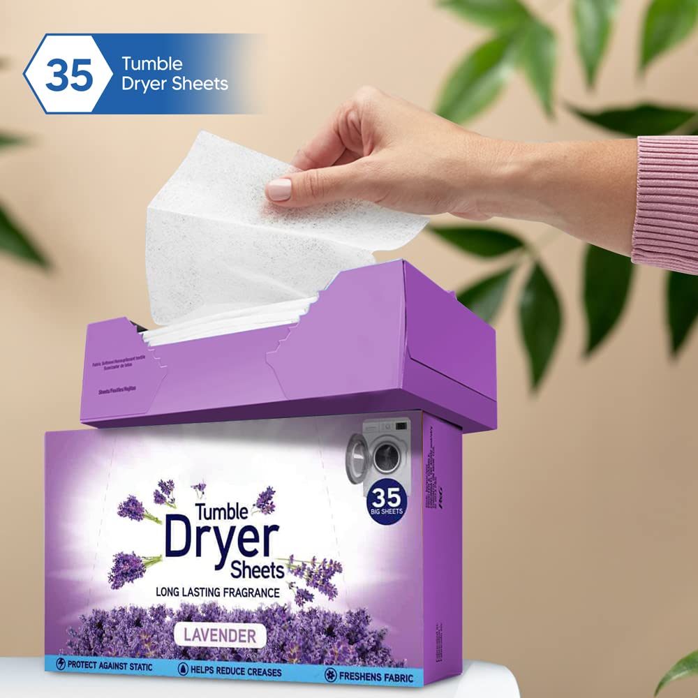 KARRMA - Lavender Tumble Dryer Sheets (105 Sheets, Pack of 3) 5