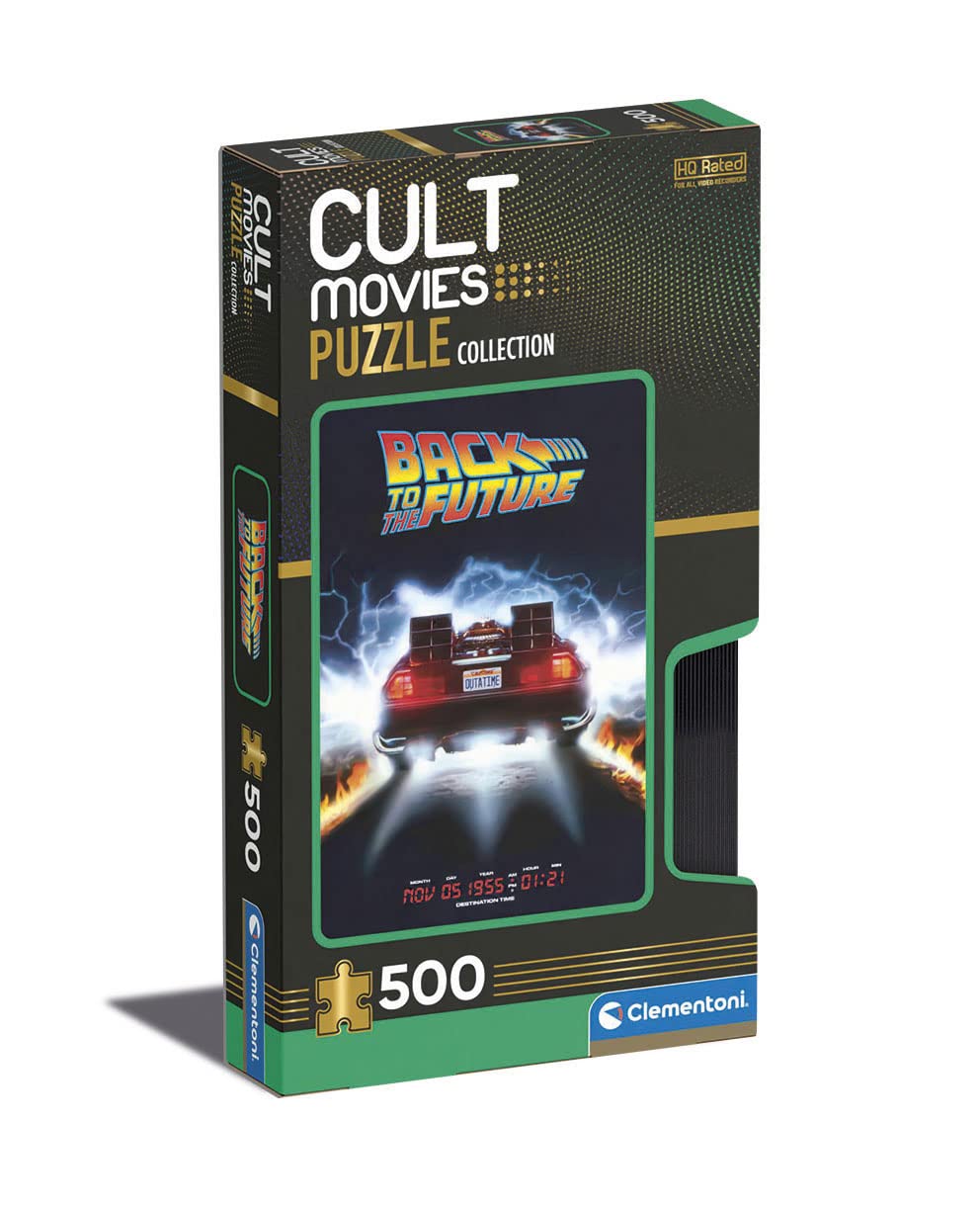 Clementoni Cult Movies Back to The Future Jigsaw Puzzle - 500 Pieces | Glow in the Dark