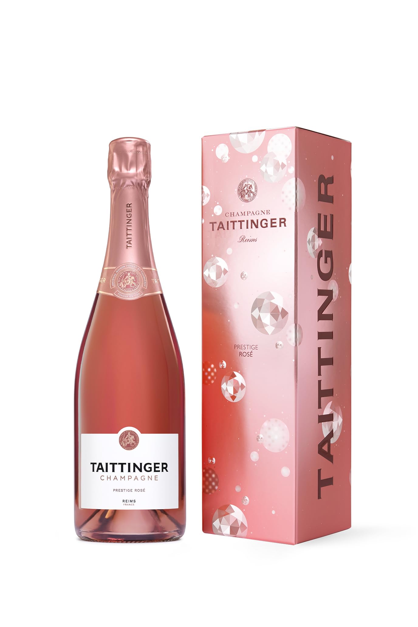 Taittinger Brut Prestige Rosé Non Vintage Champagne in Gift Box (75cl) 1