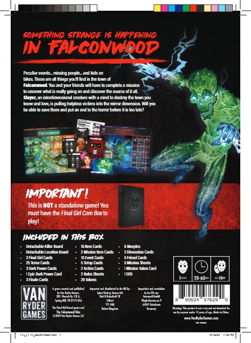 Van Ryder Games Final Girl: The Falconwood Files Horror Board Game Expansion | Solo Play | 20 Min 7