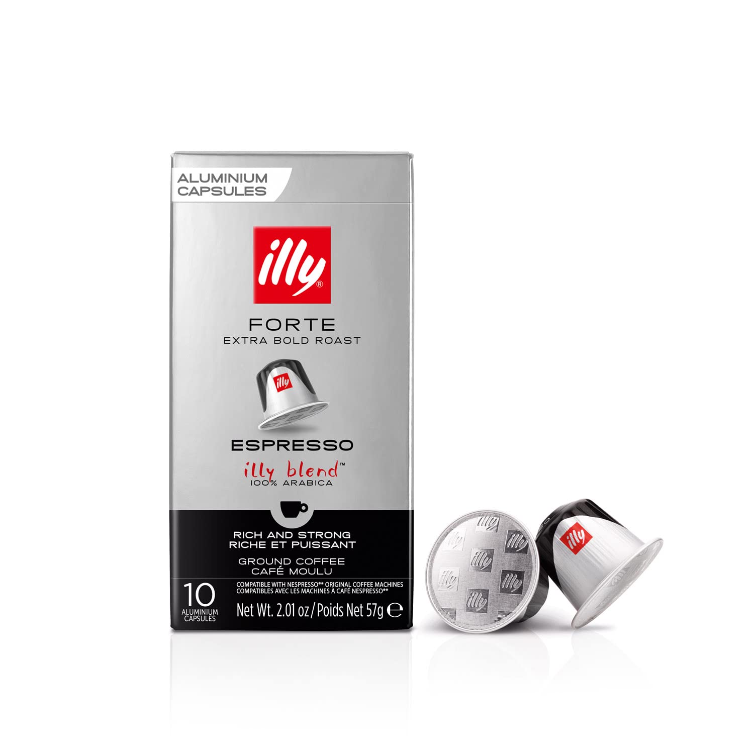 illy Forte Roast Nespresso Compatible Aluminium Coffee Capsules, 100% Arabica Blend 4