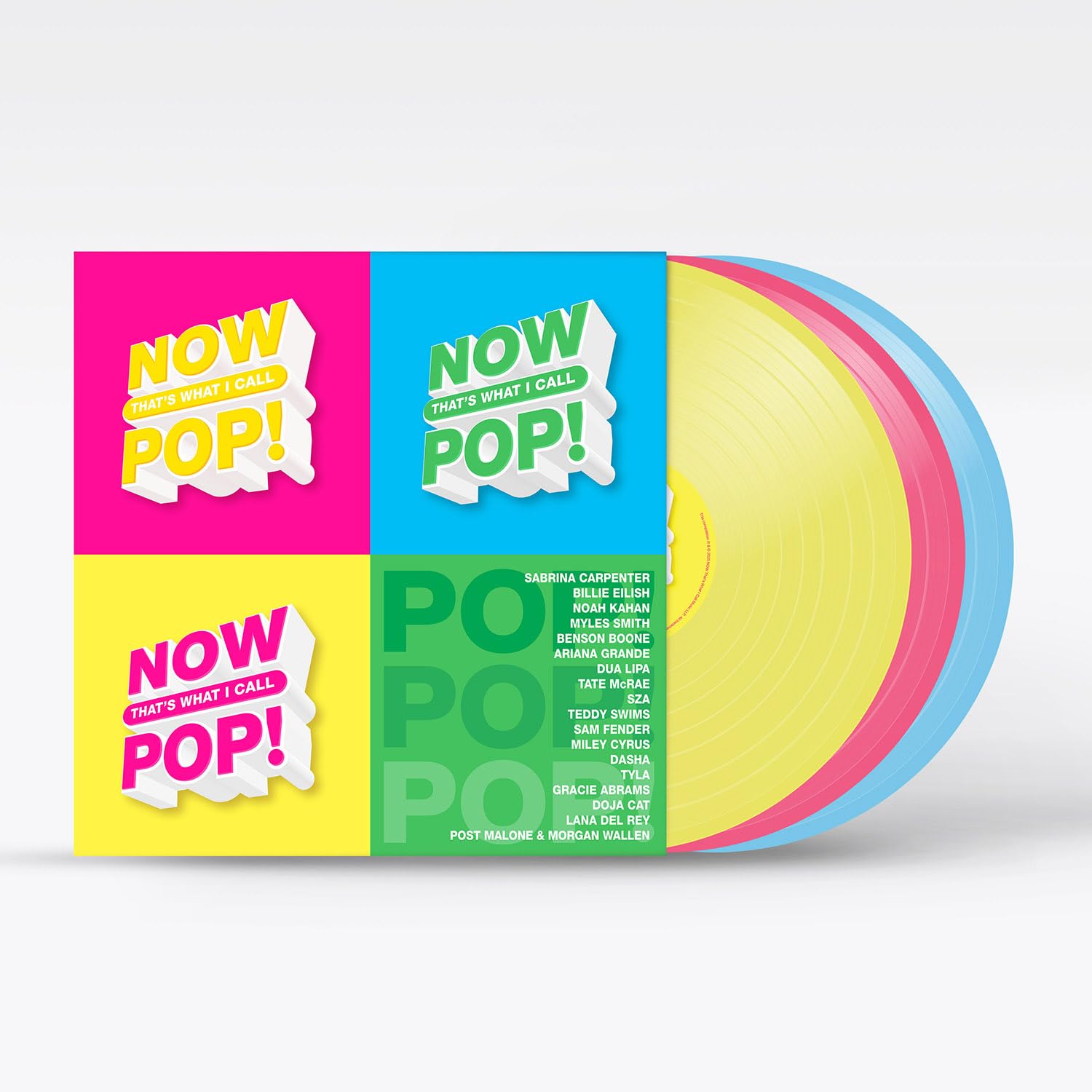NOW That’s What I Call Pop! [3-LP Vinyl] Bright Yellow, Hot Pink, Baby Blue 4