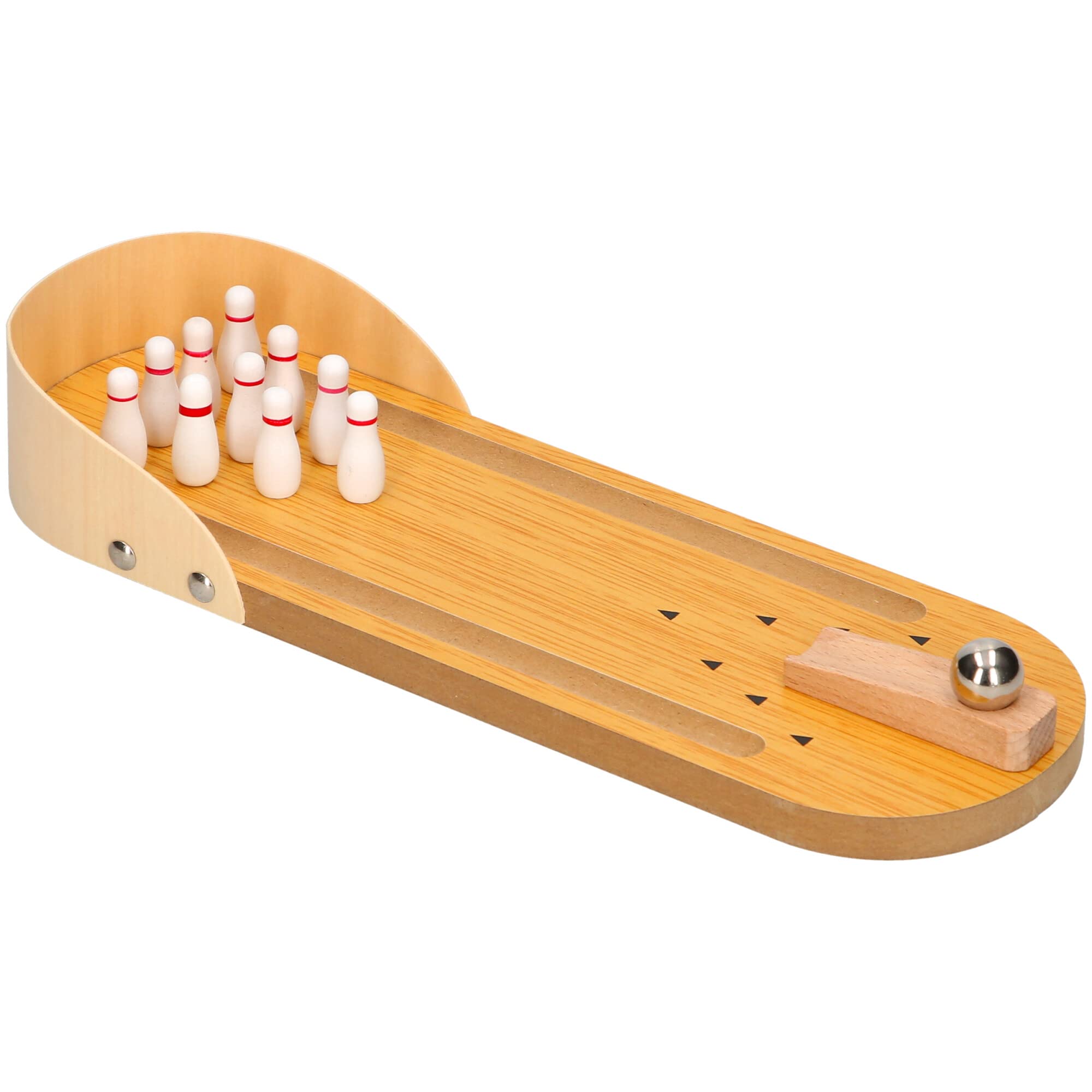 Padgett Bros 8212 Wooden Bowling Game Tabletop Skittles Set 7