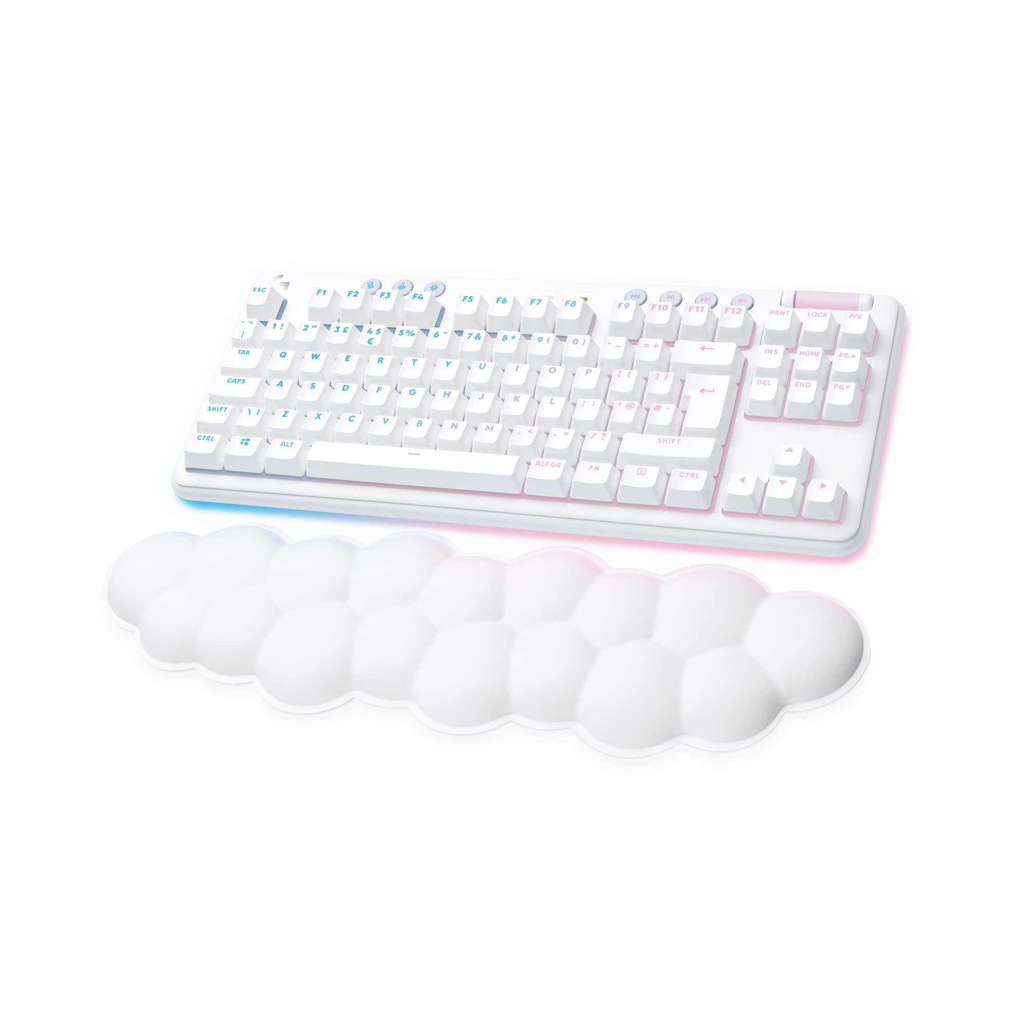 Logitech G G715 Wireless Mechanical Gaming Keyboard with LIGHTSYNC RGB, White - 920-010463 1