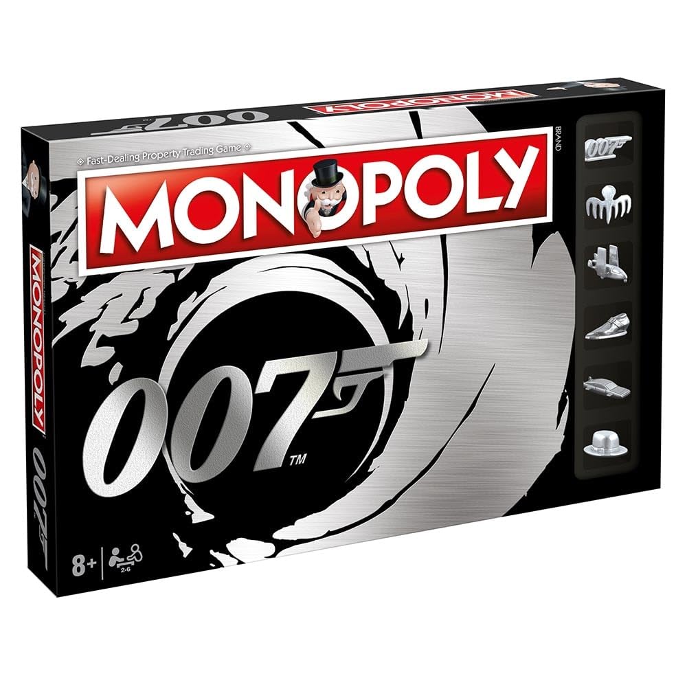 Winning Moves James Bond 007 Monopoly Board Game | Ages 8+ | 2-6 Players