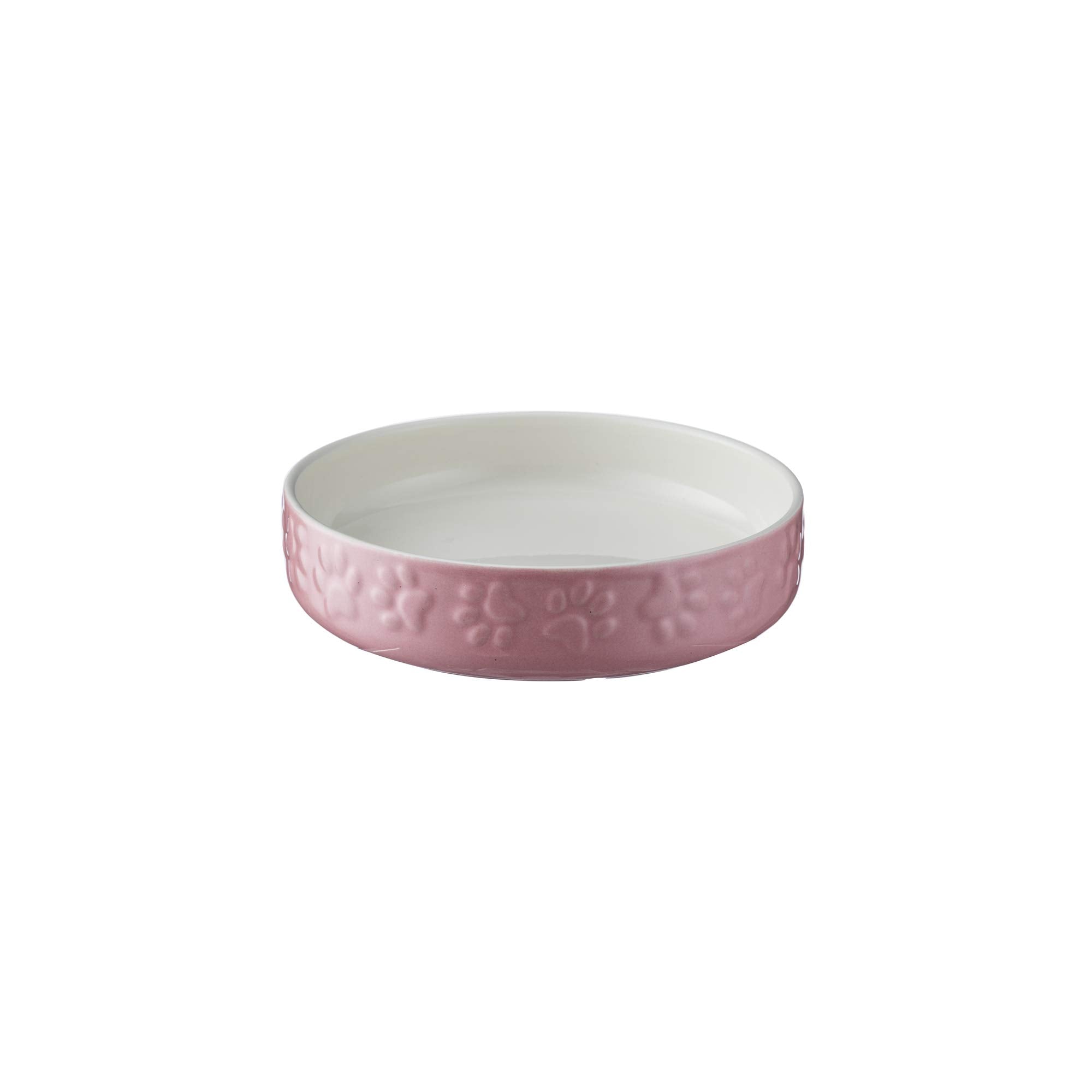 Mason Cash Colour Mix Cat Saucer - Pink | 13 cm Diameter | 200ml Capacity | Stoneware