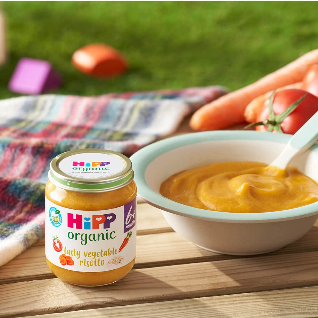 HiPP Organic Tasty Vegetable Risotto Baby Food Jar 6+ Months (6 x 125g) 4