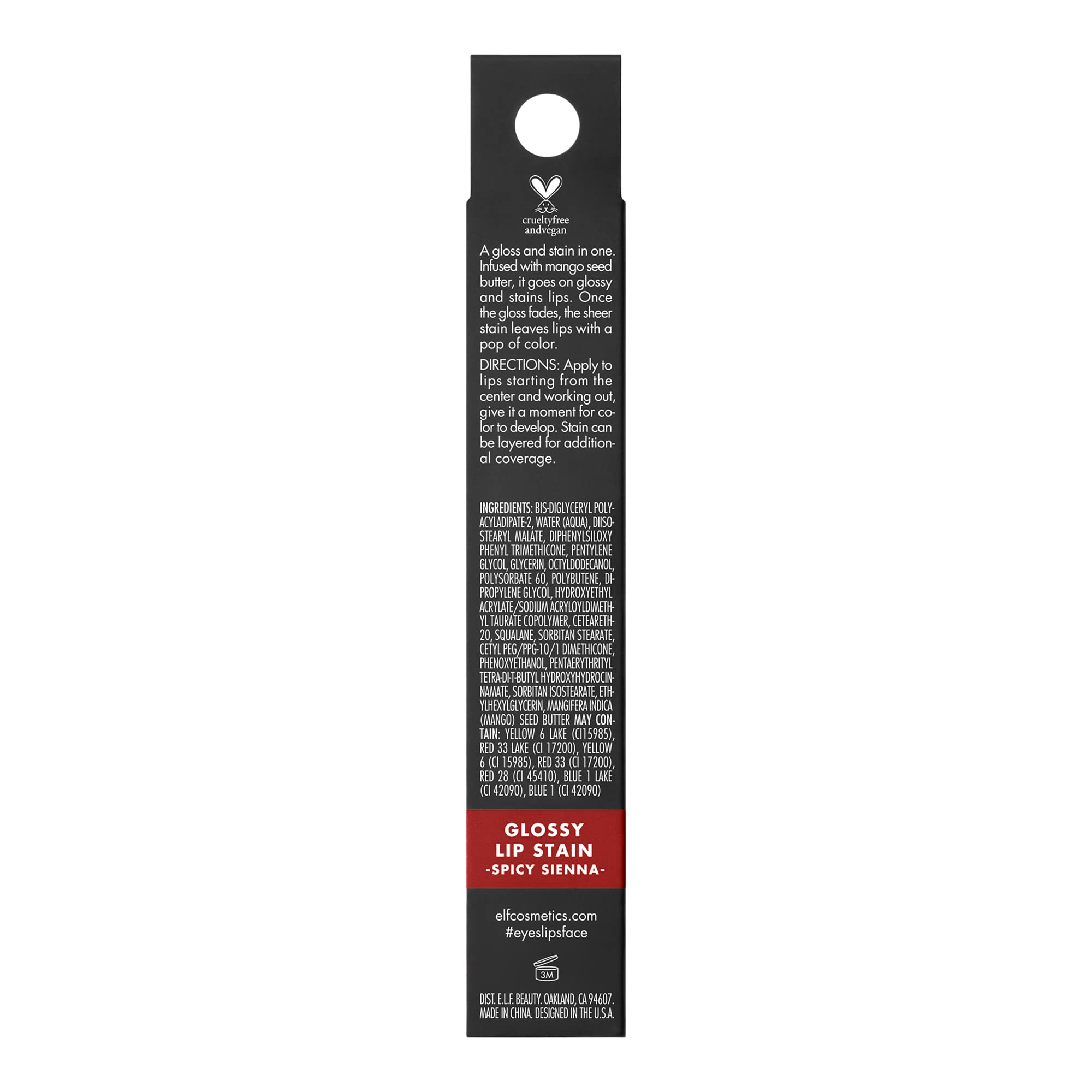 e.l.f. Cosmetics Glossy Lip Stain - Spicy Sienna | Long-Wearing, Sheer Color & Subtle Gloss 6