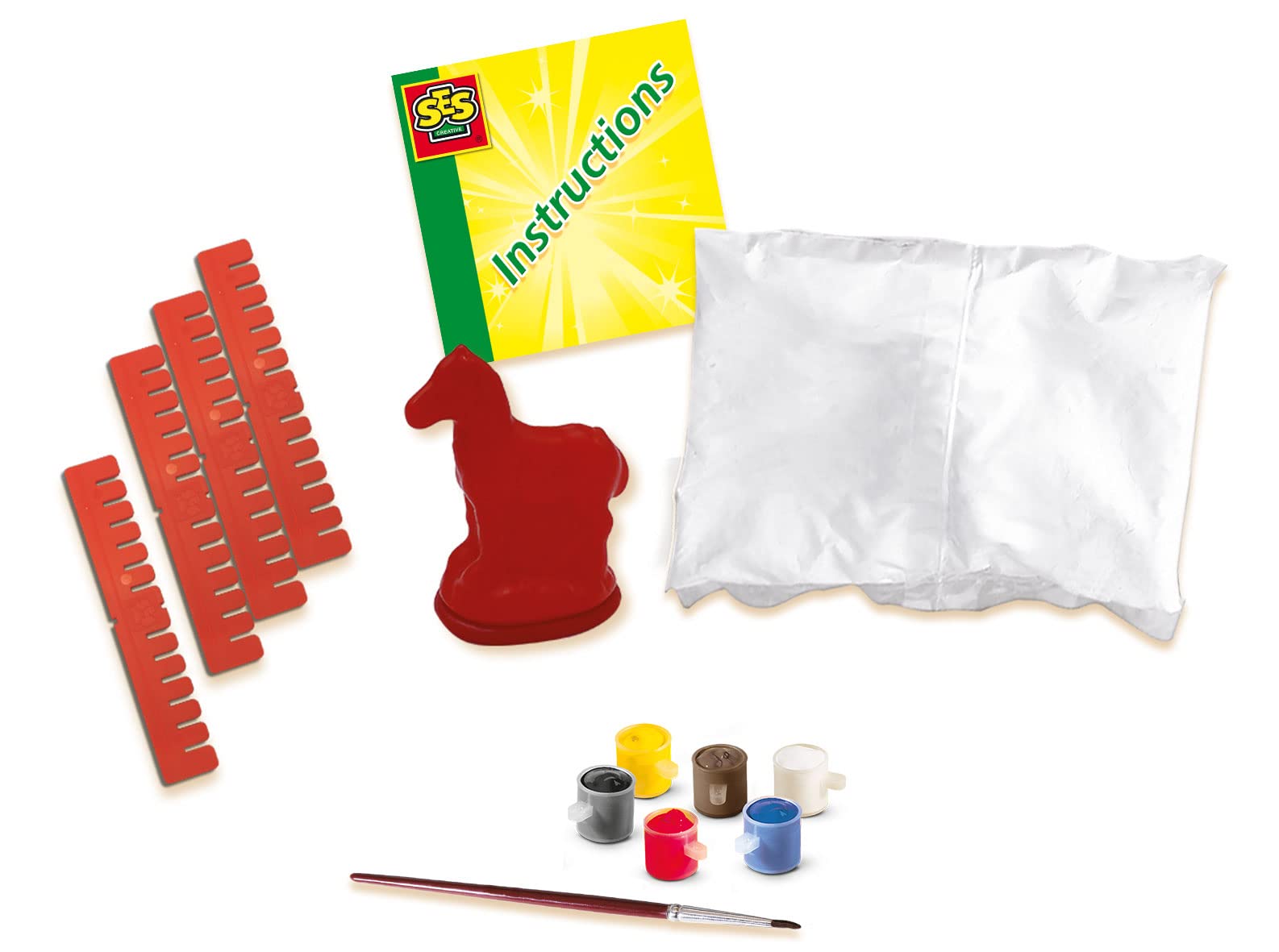 SES Creative Casting & Painting Kit Horse - Arts and Crafts Set for Ages 5+ 4