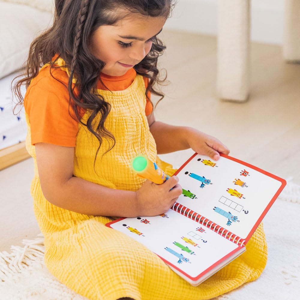 Learning Resources Hot Dots Numberblocks 1–10 Activity Book & Interactive Pen - Educational Electronic Learning Toy for Ages 4-8 2