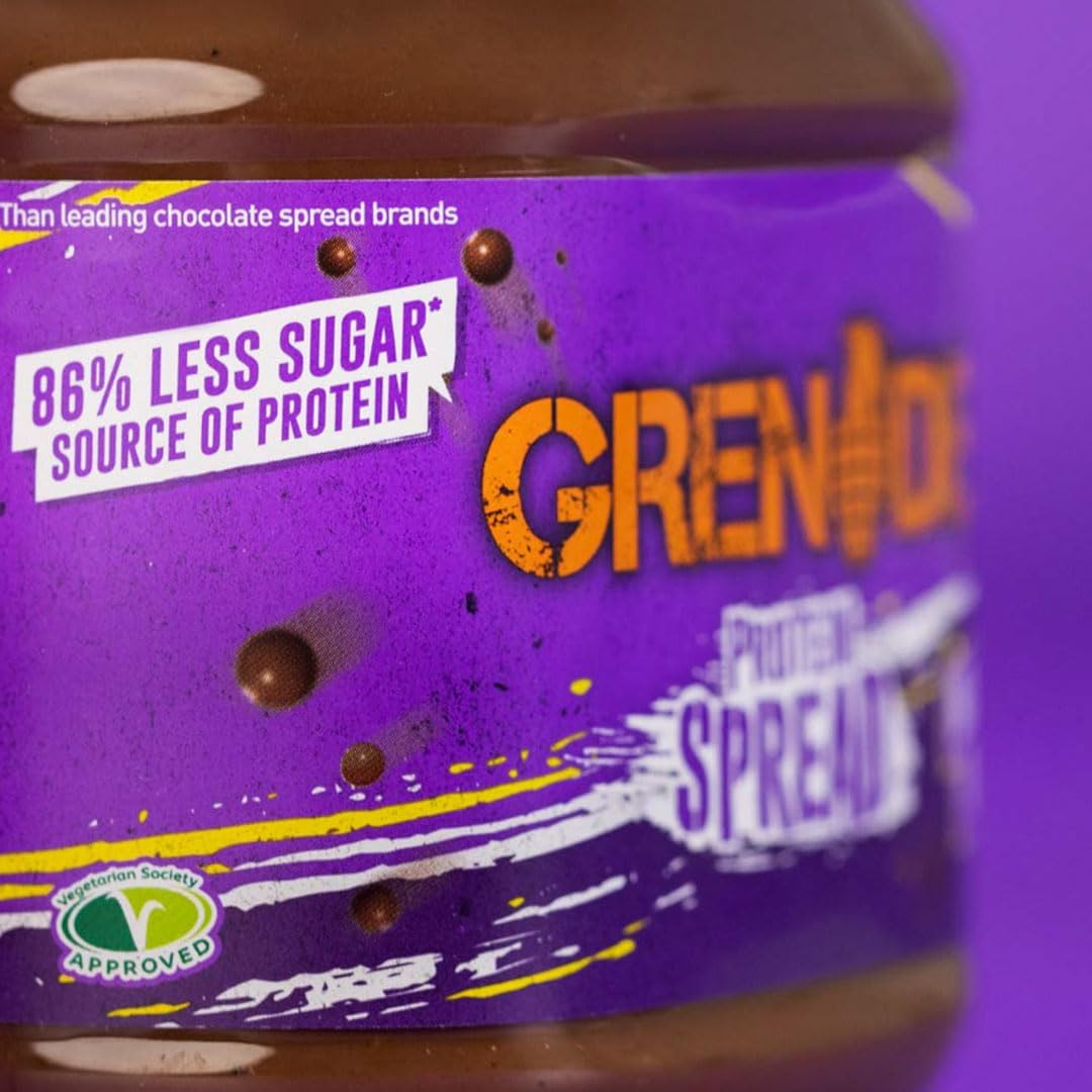 Grenade Hazel Nutter Protein Spread 360g - High Protein, Low Sugar Chocolate Hazelnut Spread with Real Hazelnut Pieces 6