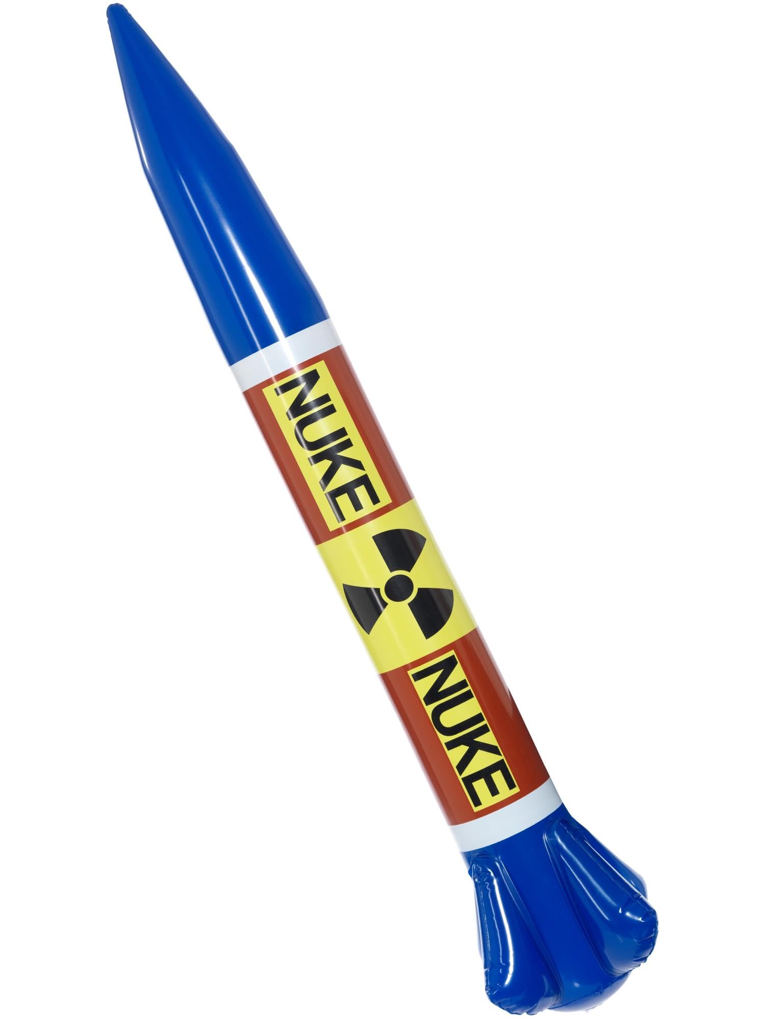 Smiffys Inflatable Nuclear Missile Accessory - Multi-Coloured 87x13cm/34x5in, Adult Fancy Dress Prop 1