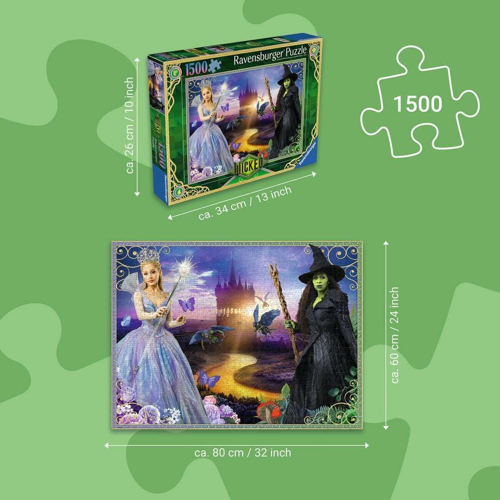 Ravensburger Wicked 2 1500 Piece Jigsaw Puzzle - Premium Puzzle for Adults & Kids 12+ 10