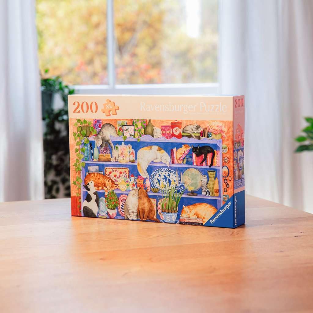 Ravensburger Cats on Shelf 200-Piece Jigsaw Puzzle for Adults & Kids 9+ 4