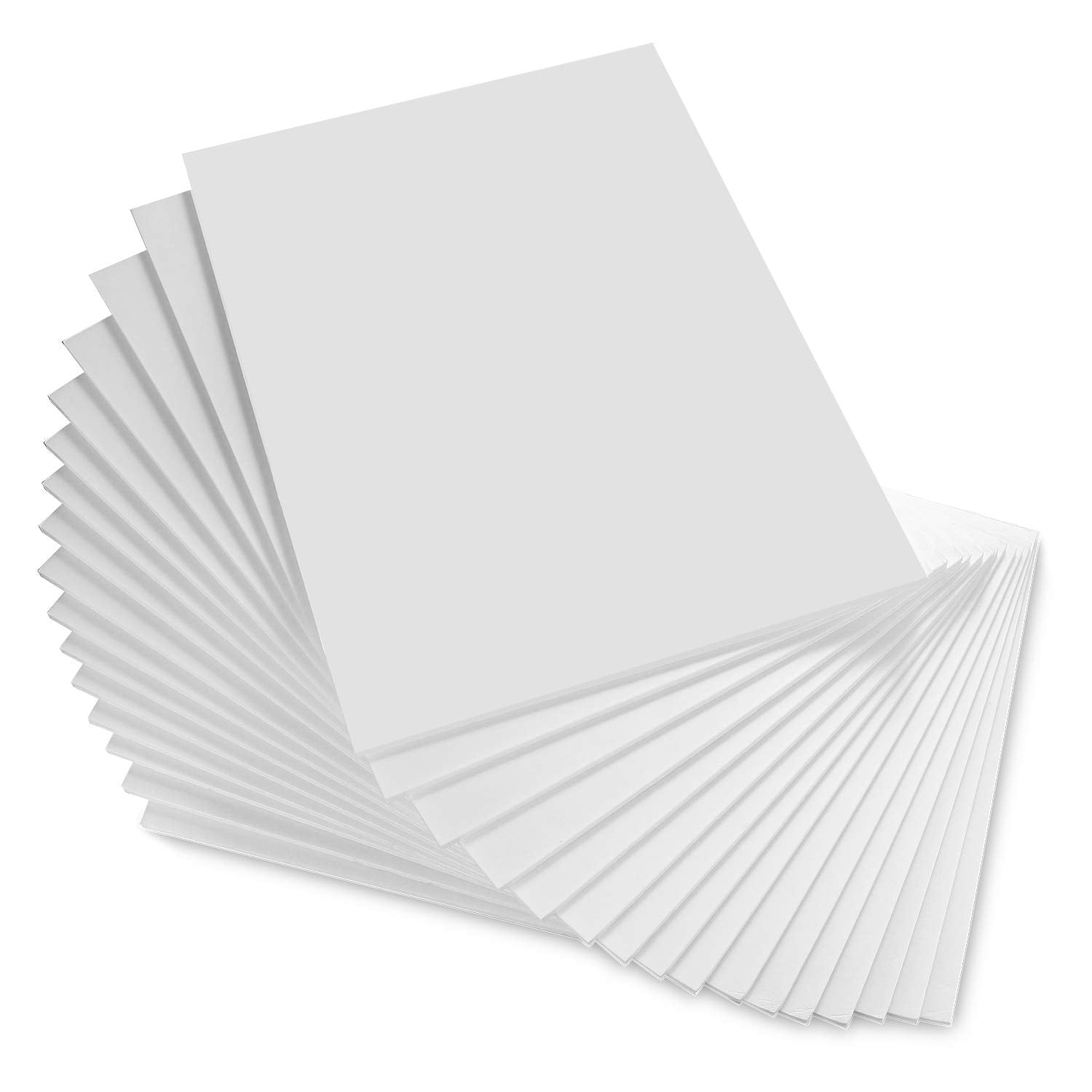 ASelected White Foam Board - 16 Pack A3 Size 5mm Thick Polystyrene for Crafts & Mounting