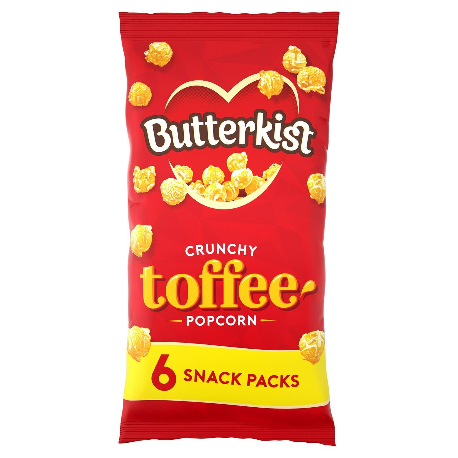 Butterkist Crunchy Toffee Popcorn 6x20g Snack Packs, Case of 12 - Gluten Free 1