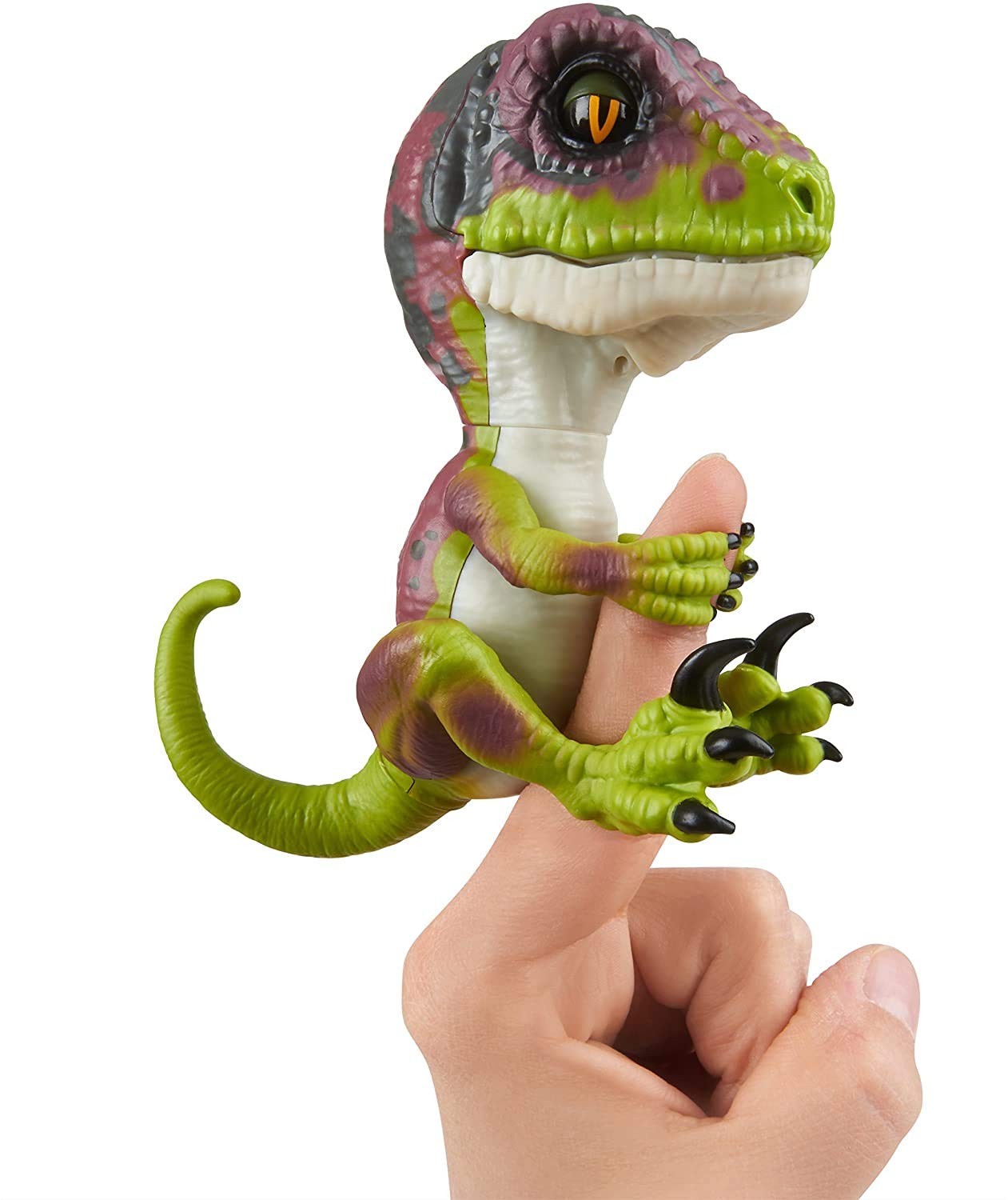 Untamed Raptor di Fingerlings - Stealth Green - Baby Dinosaur interattivo da collezione - Di WowWee 3
