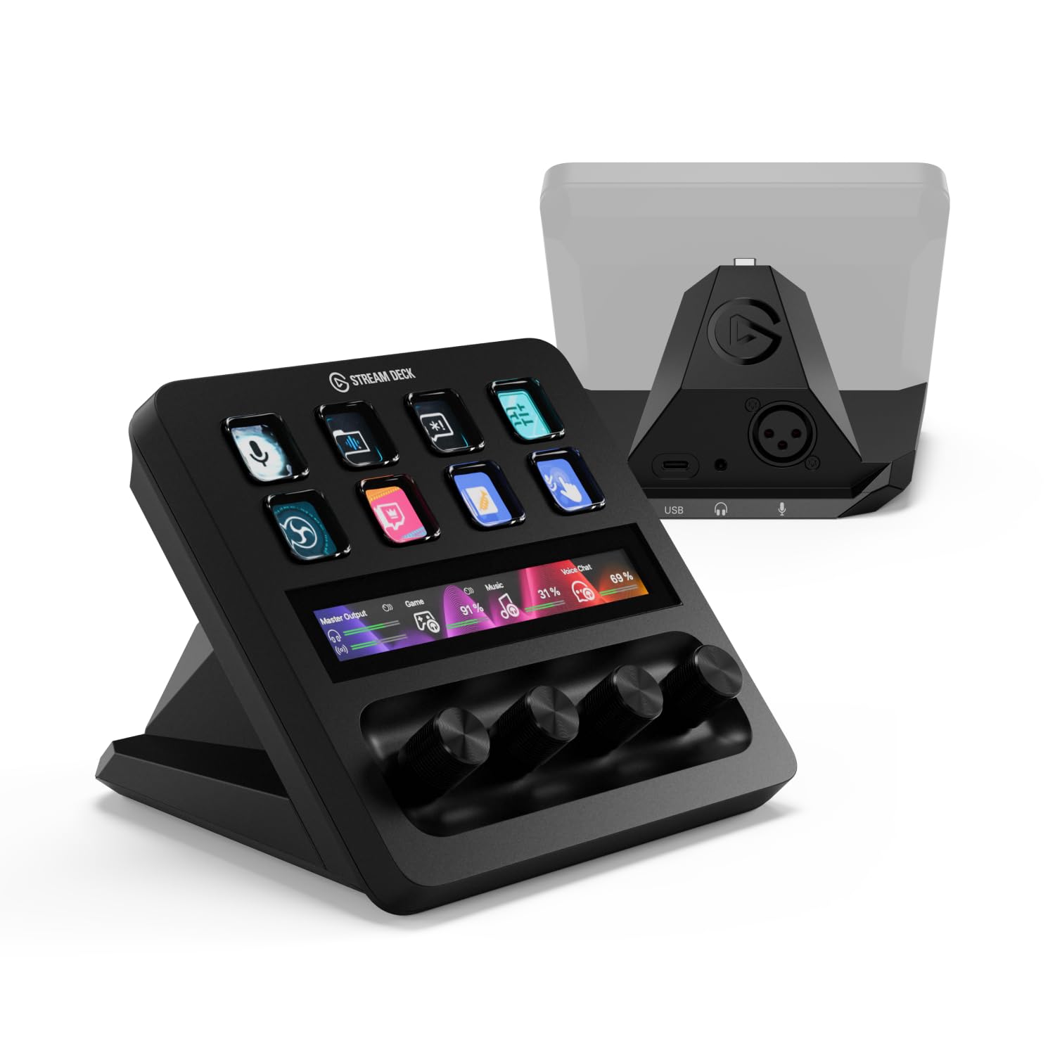 Elgato Stream Deck + XLR - Audio Mixer & Controller with Rear XLR-to-USB Mic Input 9